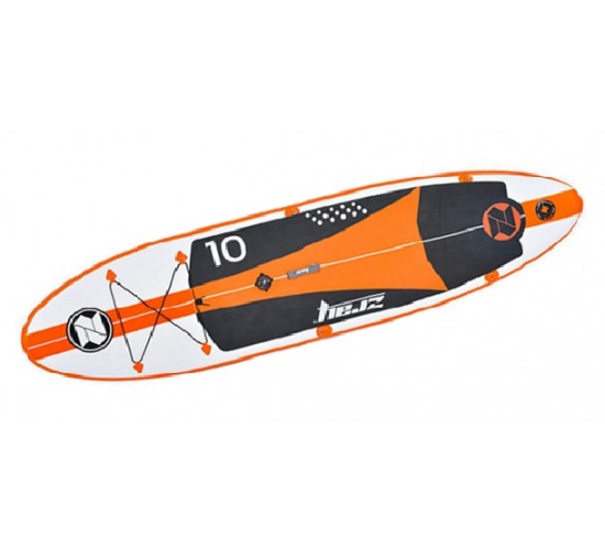 zray ΣΑΝΙΔΑ SUP W1 SURF ΛΕΥΚΗ - ΠΟΡΤΟΚΑΛΙ 305x76x15cm ΜΕ ΔΥΟ ΠΤΕΡΥΓΙΑ