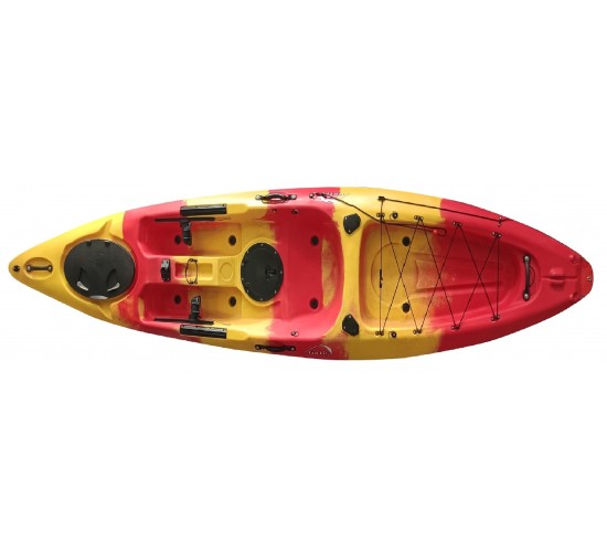 fortis ΚΑΥΑΚ RED-YELLOW  L360xW77xD30cm ΜΟΝΟΘΕΣΙΟ ΜΕ ΠΕΤΑΛΙΕΡΑ