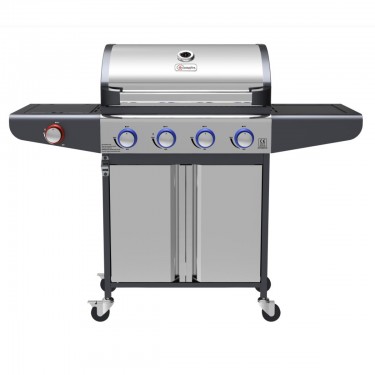 Campfire ΨΗΣΤΑΡΙΑ ΜΕ 4 ΚΑΥΣΤΗΡΕΣ & EXTRA ΕΣΤΙΑ  ΚΑΙ LED ΔΙΑΚΟΠΤΕΣ-ΙΝΟΧ