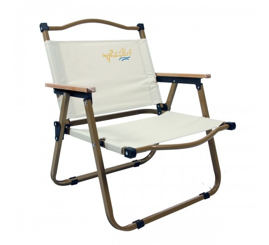 myResort ΚΑΡΕΚΛΑ ΠΑΡΑΛΙΑΣ ΜΕΤΑΛΛΙΚΗ  ΕΚΡΟΥ- OXFORD POLYESTER 600D