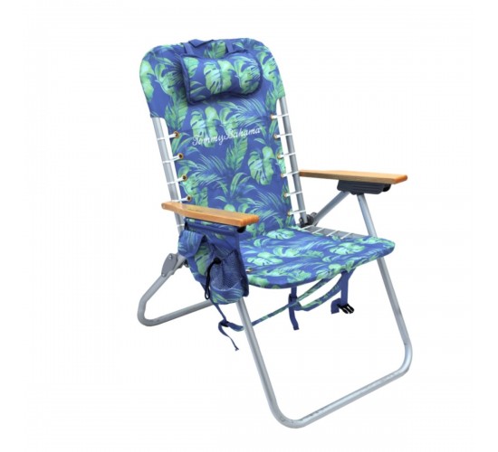 Tommy Bahama ΚΑΡΕΚΛΑ ΠΑΡΑΛΙΑΣ & CAMPING- 42cm ΥΨΟΣ ΚΑΘΙΣΜΑΤΟΣ -ΑΛΟΥΜΙΝΙΟΥ 4 ΘΕΣΕΩΝ ME POLYESTER 600D