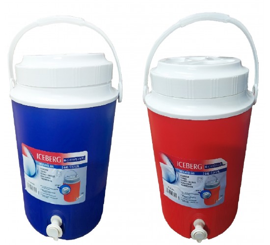 CAMPCOOL ΘΕΡΜΟΣ 7,5 Lt. ΜΕ ΒΡΥΣΑΚΙ ΣΕ ΚΑΠΑΚΙ & ΒΑΣΗ & ΧΕΙΡΟΛΑΒΗ ΜΕΤΑΦΟΡΑΣ