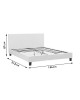 Κρεβάτι Nevil 150x200 PU χρώμα λευκό ματ Υλικό: PU - PLYWOOD - HARDWOOD 006-000001 Κρεβάτι Nevil 150x200 PU χρώμα λευκό ματ Υλικό: PU - PLYWOOD - HARDWOOD 006-000001