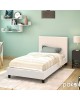 Κρεβάτι Nevil μονό 100x200 PU χρώμα λευκό ματ Υλικό: PU - PLYWOOD - HARDWOOD 006-000012 Κρεβάτι Nevil μονό 100x200 PU χρώμα λευκό ματ Υλικό: PU - PLYWOOD - HARDWOOD 006-000012