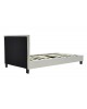 Κρεβάτι Nevil μονό 100x200 PU χρώμα λευκό ματ Υλικό: PU - PLYWOOD - HARDWOOD 006-000012 Κρεβάτι Nevil μονό 100x200 PU χρώμα λευκό ματ Υλικό: PU - PLYWOOD - HARDWOOD 006-000012