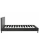 Κρεβάτι Nevil 150x200 PU χρώμα μαύρο ματ Υλικό: PU - PLYWOOD - HARDWOOD 006-000015 Κρεβάτι Nevil 150x200 PU χρώμα μαύρο ματ Υλικό: PU - PLYWOOD - HARDWOOD 006-000015