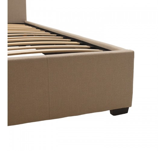 Κρεβάτι Norse διπλό ύφασμα εκρού με αποθηκευτικό χώρο 160x200εκ Υλικό: FABRIC 100%  POLYESTER - PLYWOOD - FRAME PINEWOOD 006-000029