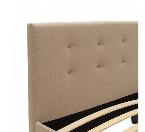 Κρεβάτι Mago μονό ύφασμα εκρού 100x200εκ Υλικό: FABRIC 100% POLYESTER - PLYWOOD - HARDWOOD 006-000035 Κρεβάτι Mago μονό ύφασμα εκρού 100x200εκ Υλικό: FABRIC 100% POLYESTER - PLYWOOD - HARDWOOD 006-000035