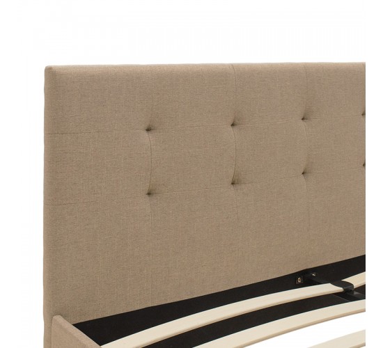Κρεβάτι Mago ύφασμα εκρού 150x200εκ Υλικό: FABRIC 100% POLYESTER - PLYWOOD - HARDWOOD 006-000037 Κρεβάτι Mago ύφασμα εκρού 150x200εκ Υλικό: FABRIC 100% POLYESTER - PLYWOOD - HARDWOOD 006-000037