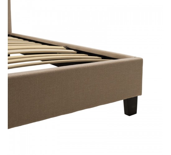Κρεβάτι Mago ύφασμα εκρού 150x200εκ Υλικό: FABRIC 100% POLYESTER - PLYWOOD - HARDWOOD 006-000037 Κρεβάτι Mago ύφασμα εκρού 150x200εκ Υλικό: FABRIC 100% POLYESTER - PLYWOOD - HARDWOOD 006-000037