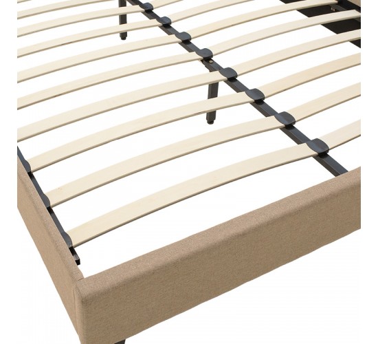 Κρεβάτι Mago ύφασμα εκρού 150x200εκ Υλικό: FABRIC 100% POLYESTER - PLYWOOD - HARDWOOD 006-000037 Κρεβάτι Mago ύφασμα εκρού 150x200εκ Υλικό: FABRIC 100% POLYESTER - PLYWOOD - HARDWOOD 006-000037