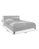 Κρεβάτι Mago ύφασμα εκρού 150x200εκ Υλικό: FABRIC 100% POLYESTER - PLYWOOD - HARDWOOD 006-000037 Κρεβάτι Mago ύφασμα εκρού 150x200εκ Υλικό: FABRIC 100% POLYESTER - PLYWOOD - HARDWOOD 006-000037