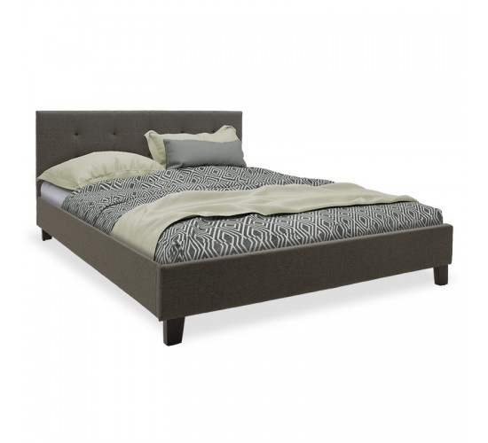 Κρεβάτι Mago ύφασμα ανθρακί 150x200εκ Υλικό: FABRIC 100% POLYESTER - PLYWOOD - HARDWOOD 006-000038 Κρεβάτι Mago ύφασμα ανθρακί 150x200εκ Υλικό: FABRIC 100% POLYESTER - PLYWOOD - HARDWOOD 006-000038