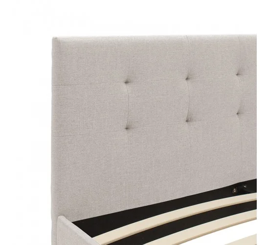 Κρεβάτι Mago ύφασμα εκρού 160x200εκ Υλικό: FABRIC 100% POLYESTER - PLYWOOD - HARDWOOD 006-000041 Κρεβάτι Mago ύφασμα εκρού 160x200εκ Υλικό: FABRIC 100% POLYESTER - PLYWOOD - HARDWOOD 006-000041