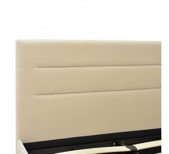 Κρεβάτι Molito βελούδο σε εκρού απόχρωση με αποθηκευτικό χώρο120x200εκ Υλικό: velvet 006-000058