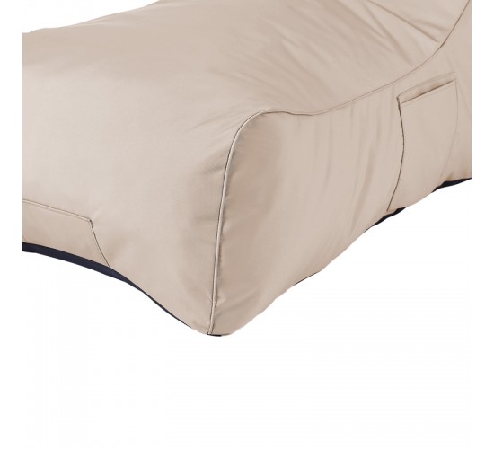 Πουφ ξαπλώστρα Otenda αδιάβροχο σε μπεζ απόχρωση 67x110x65εκ Υλικό: 100%  POLYESTER - INSIDE 100%  POLYRETHANE 020-000013