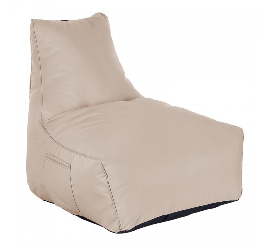 Πουφ ξαπλώστρα Leverian αδιάβροχο σε μπεζ απόχρωση 76x82x65εκ Υλικό: 100%  POLYESTER - INSIDE 100%  POLYRETHANE 020-000018