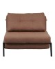 Πολυθρόνα-κρεβάτι Fancy ύφασμα σε απόχρωση καφέ με μαύρο πόδι 95x98x70εκ Υλικό: FABRIC - FOAM - METAL FRAME - METAL LEGS 024-000053