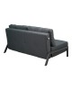 Καναπές 2θέσιος-κρεβάτι Fancy ύφασμα σε ανθρακί απόχρωση με μαύρο πόδι 150x92x77εκ Υλικό: FABRIC - FOAM - METAL FRAME - METAL LEGS 024-000054