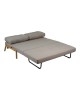 Καναπές 2θέσιος-κρεβάτι Fancy ύφασμα σε μπεζ απόχρωση με φυσικό πόδι 150x92x77εκ Υλικό: FABRIC - FOAM - METAL FRAME - METAL LEGS 024-000056