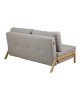 Καναπές 2θέσιος-κρεβάτι Fancy ύφασμα σε μπεζ απόχρωση με φυσικό πόδι 150x92x77εκ Υλικό: FABRIC - FOAM - METAL FRAME - METAL LEGS 024-000056