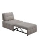 Πολυθρόνα-κρεβάτι Jelica γκρι-μπεζ ύφασμα 88x110x86εκ Υλικό: FOAM - METAL FRAME - METAL LEGS - SPONGE - POLIFIBER FABRIC - PLYWOOD 024-000057