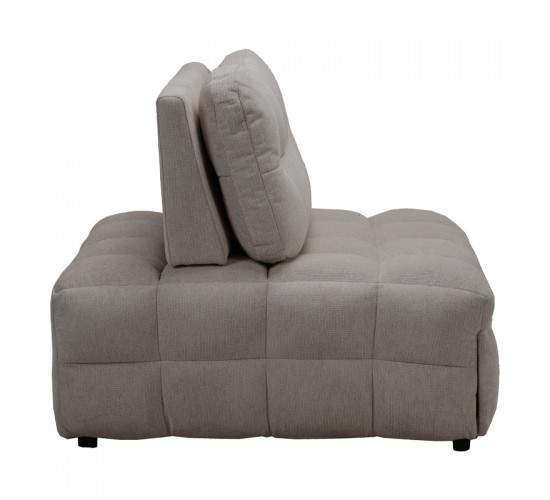 Πολυθρόνα-κρεβάτι Jelica γκρι-μπεζ ύφασμα 88x110x86εκ Υλικό: FOAM - METAL FRAME - METAL LEGS - SPONGE - POLIFIBER FABRIC - PLYWOOD 024-000057