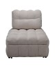 Πολυθρόνα-κρεβάτι Jelica γκρι-μπεζ ύφασμα 88x110x86εκ Υλικό: FOAM - METAL FRAME - METAL LEGS - SPONGE - POLIFIBER FABRIC - PLYWOOD 024-000057