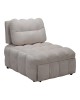 Πολυθρόνα-κρεβάτι Jelica γκρι-μπεζ ύφασμα 88x110x86εκ Υλικό: FOAM - METAL FRAME - METAL LEGS - SPONGE - POLIFIBER FABRIC - PLYWOOD 024-000057