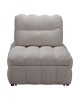 Πολυθρόνα-κρεβάτι Jelica γκρι-μπεζ ύφασμα 88x110x86εκ Υλικό: FOAM - METAL FRAME - METAL LEGS - SPONGE - POLIFIBER FABRIC - PLYWOOD 024-000057