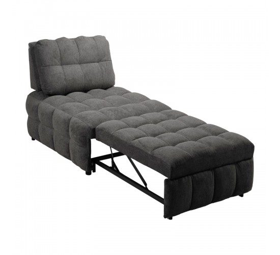 Πολυθρόνα-κρεβάτι Jelica γκρι ύφασμα 88x110x86εκ Υλικό: FOAM - METAL FRAME - METAL LEGS - SPONGE - POLIFIBER FABRIC - PLYWOOD 024-000058