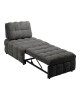 Πολυθρόνα-κρεβάτι Jelica γκρι ύφασμα 88x110x86εκ Υλικό: FOAM - METAL FRAME - METAL LEGS - SPONGE - POLIFIBER FABRIC - PLYWOOD 024-000058