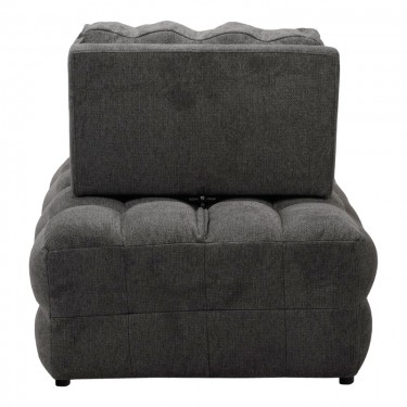 Πολυθρόνα-κρεβάτι Jelica γκρι ύφασμα 88x110x86εκ Υλικό: FOAM - METAL FRAME - METAL LEGS - SPONGE - POLIFIBER FABRIC - PLYWOOD 024-000058