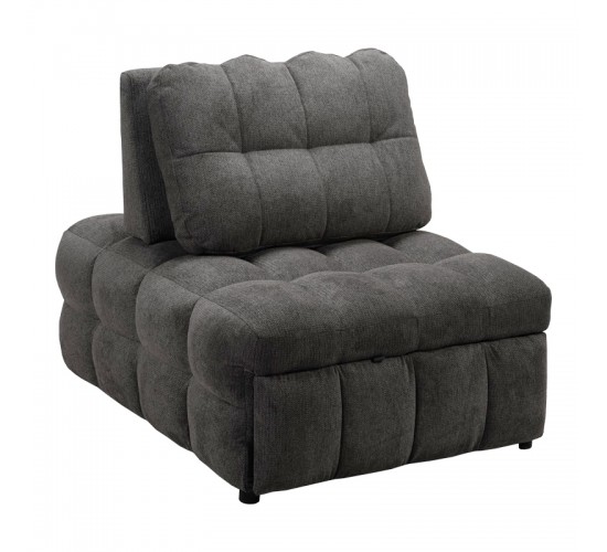 Πολυθρόνα-κρεβάτι Jelica γκρι ύφασμα 88x110x86εκ Υλικό: FOAM - METAL FRAME - METAL LEGS - SPONGE - POLIFIBER FABRIC - PLYWOOD 024-000058