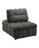 Πολυθρόνα-κρεβάτι Jelica γκρι ύφασμα 88x110x86εκ Υλικό: FOAM - METAL FRAME - METAL LEGS - SPONGE - POLIFIBER FABRIC - PLYWOOD 024-000058