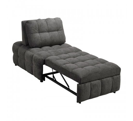 Πολυθρόνα-κρεβάτι Jelica γκρι ύφασμα 88x110x86εκ Υλικό: FOAM - METAL FRAME - METAL LEGS - SPONGE - POLIFIBER FABRIC - PLYWOOD 024-000058