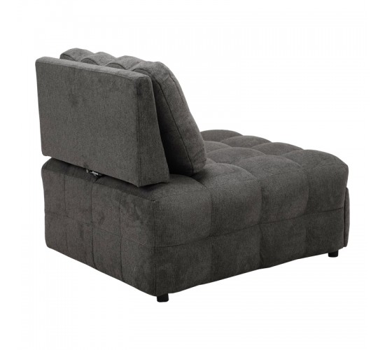 Πολυθρόνα-κρεβάτι Jelica γκρι ύφασμα 88x110x86εκ Υλικό: FOAM - METAL FRAME - METAL LEGS - SPONGE - POLIFIBER FABRIC - PLYWOOD 024-000058