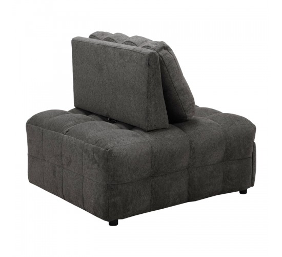 Πολυθρόνα-κρεβάτι Jelica γκρι ύφασμα 88x110x86εκ Υλικό: FOAM - METAL FRAME - METAL LEGS - SPONGE - POLIFIBER FABRIC - PLYWOOD 024-000058