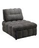 Πολυθρόνα-κρεβάτι Jelica γκρι ύφασμα 88x110x86εκ Υλικό: FOAM - METAL FRAME - METAL LEGS - SPONGE - POLIFIBER FABRIC - PLYWOOD 024-000058