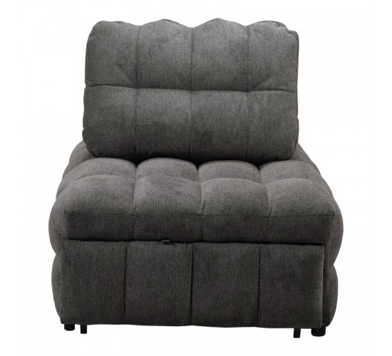 Πολυθρόνα-κρεβάτι Jelica γκρι ύφασμα 88x110x86εκ Υλικό: FOAM - METAL FRAME - METAL LEGS - SPONGE - POLIFIBER FABRIC - PLYWOOD 024-000058