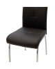 Καρέκλα Ariadne PU μαύρο-πόδι χρωμίου Υλικό: METAL - PU 029-000069