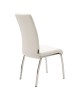 Καρέκλα Ariadne PU λευκό-πόδι χρωμίου Υλικό: METAL - PU 029-000070