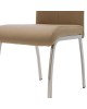 Καρέκλα Ariadne PU μόκα-πόδι χρωμίου Υλικό: METAL - PU 029-000071