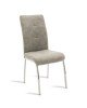 Καρέκλα Ariadne PU γκρι-πόδι χρωμίου Υλικό: METAL - PU 029-000072