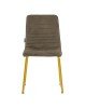 Καρέκλα Amalia βελούδο καφέ-χρυσό πόδι Υλικό: METAL - VELVET 029-000133