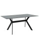 Τραπέζι Olivet sintered stone μαύρο μαρμάρου-μαύρο 180x90x75εκ Υλικό: 12mm sintered stone - METAL 029-000142 Τραπέζι Olivet sintered stone μαύρο μαρμάρου-μαύρο 180x90x75εκ Υλικό: 12mm sintered stone - METAL 029-000142