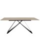 Τραπέζι Sabrina sintered stone sonoma-μαύρο 180x90x75εκ Υλικό: 12mm sintered stone - METAL 029-000143 Τραπέζι Sabrina sintered stone sonoma-μαύρο 180x90x75εκ Υλικό: 12mm sintered stone - METAL 029-000143