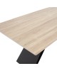 Τραπέζι Sabrina sintered stone sonoma-μαύρο 180x90x75εκ Υλικό: 12mm sintered stone - METAL 029-000143 Τραπέζι Sabrina sintered stone sonoma-μαύρο 180x90x75εκ Υλικό: 12mm sintered stone - METAL 029-000143