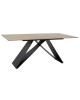 Τραπέζι Sabrina sintered stone sonoma-μαύρο 180x90x75εκ Υλικό: 12mm sintered stone - METAL 029-000143 Τραπέζι Sabrina sintered stone sonoma-μαύρο 180x90x75εκ Υλικό: 12mm sintered stone - METAL 029-000143