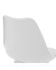 Καρέκλα Gaston PP-PU λευκό-πόδι ξύλο λευκό Υλικό: PP 2800g/m³   - PU - WOODEN LEG 029-000205